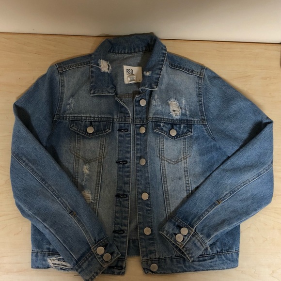 Jackets & Blazers - FREE WITH $25 PURCHASE RSQ Cropped Denim Jacket
